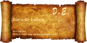 Darida Edina névjegykártya